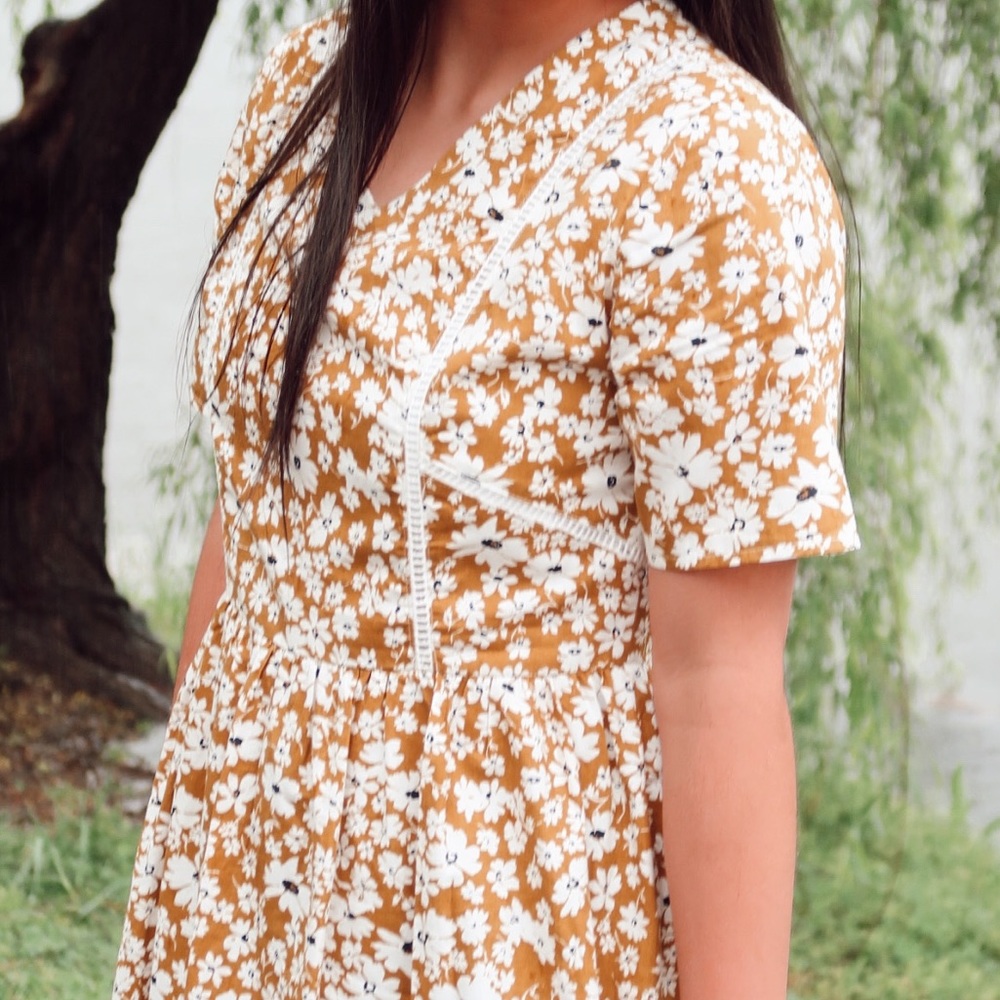 “Roolee” Spring/Easter Sunflower Dress